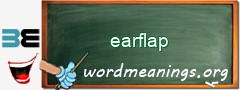 WordMeaning blackboard for earflap